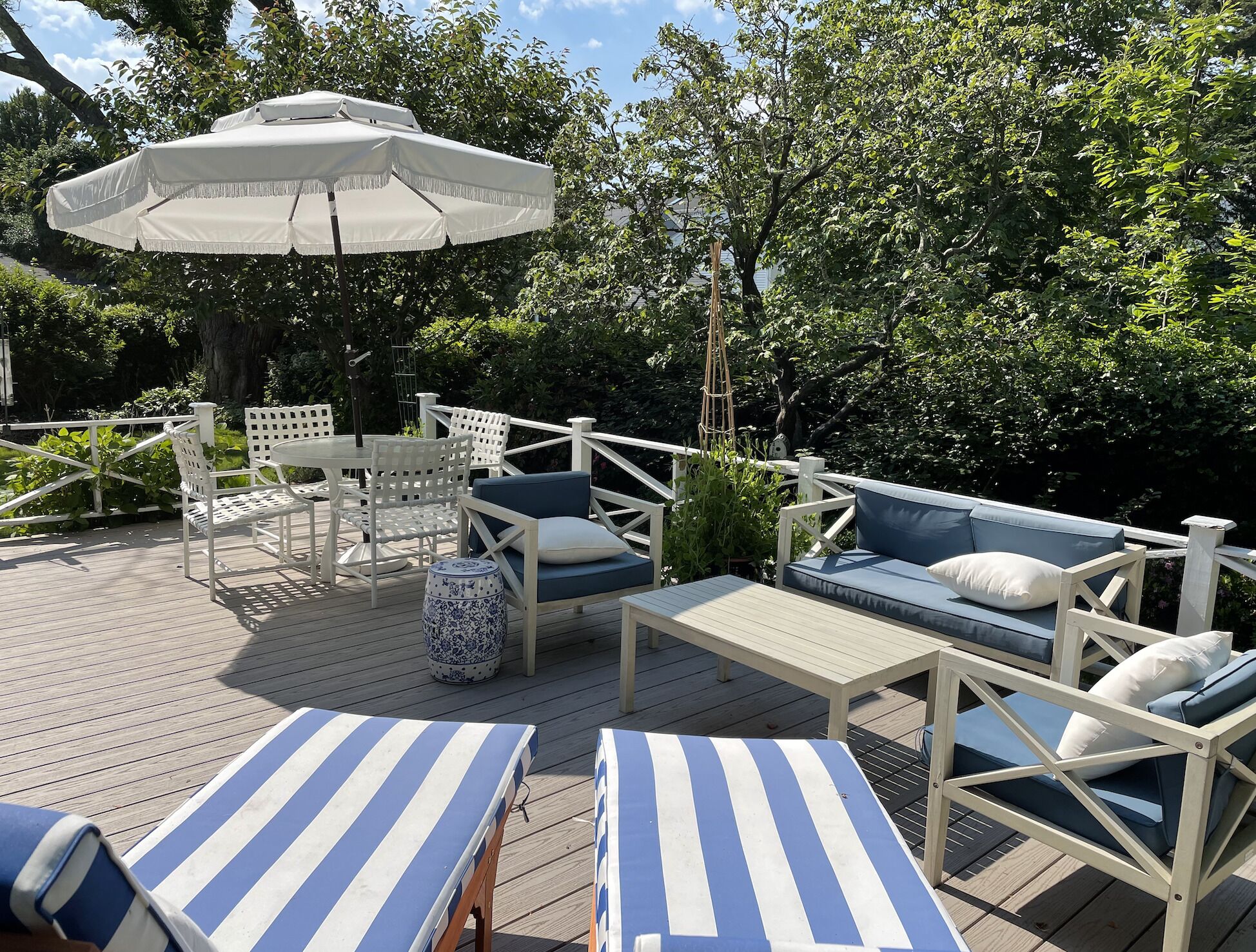  Historic seaside home with large deck , yard & two car garage