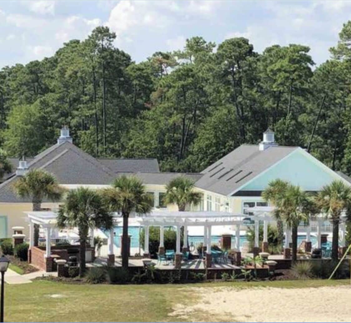 Grill area and pool