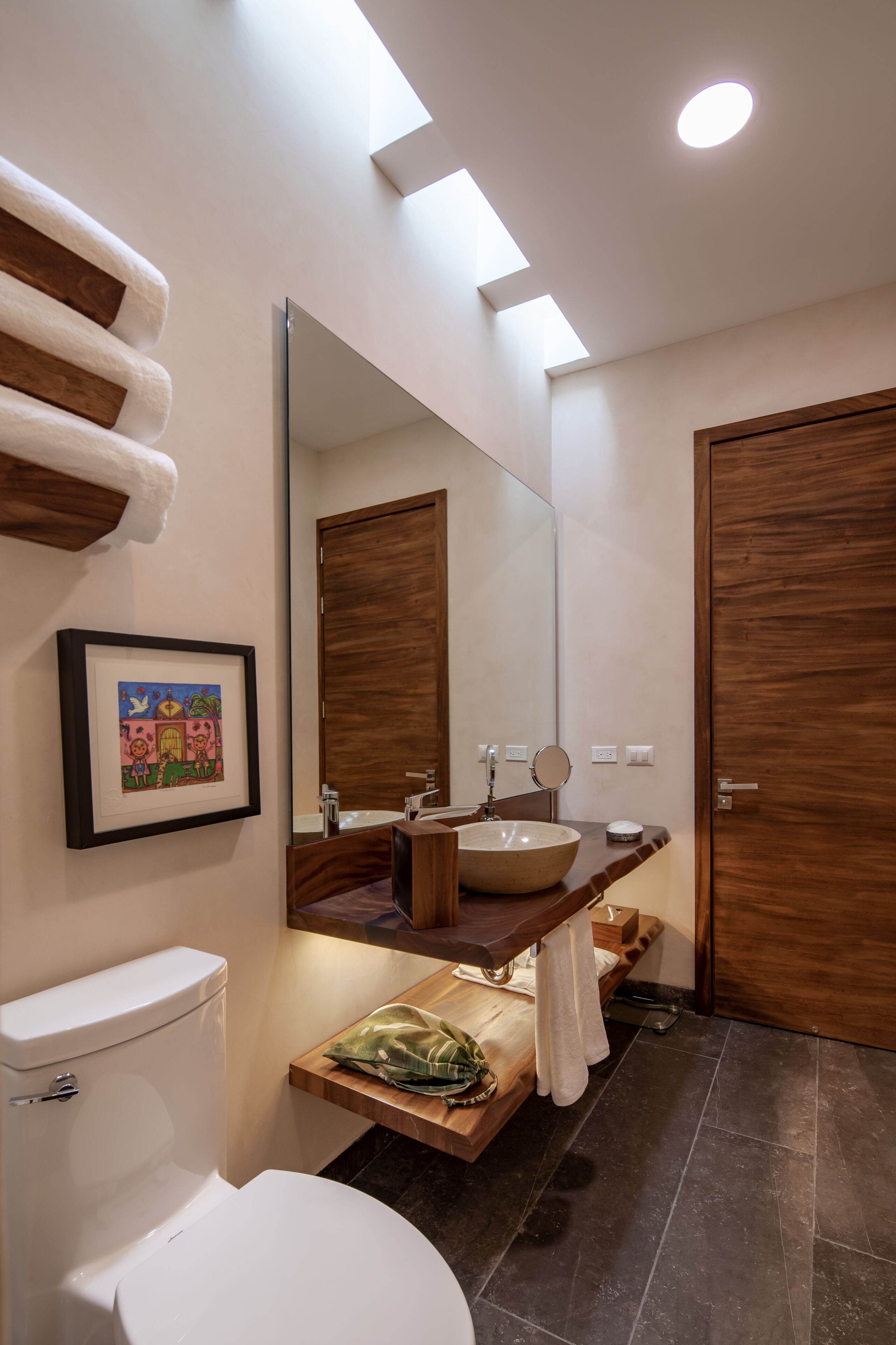 standard room | bathroom | shower, rainfall showerhead, eco-friendly toiletries, hair dryer
