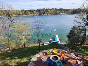 Property grounds - Gorgeous view of Long Lake, Lakefrontcabin hottub fireplace kayaks paddleboards (Waupaca)