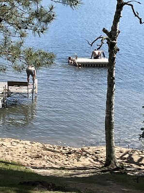 Vlak bij het strand, strandlakens