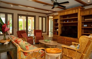 Smart TV, DVD player, stereo