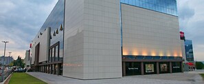 Exterior - Comfortable modern studio with shaded patio (Split)