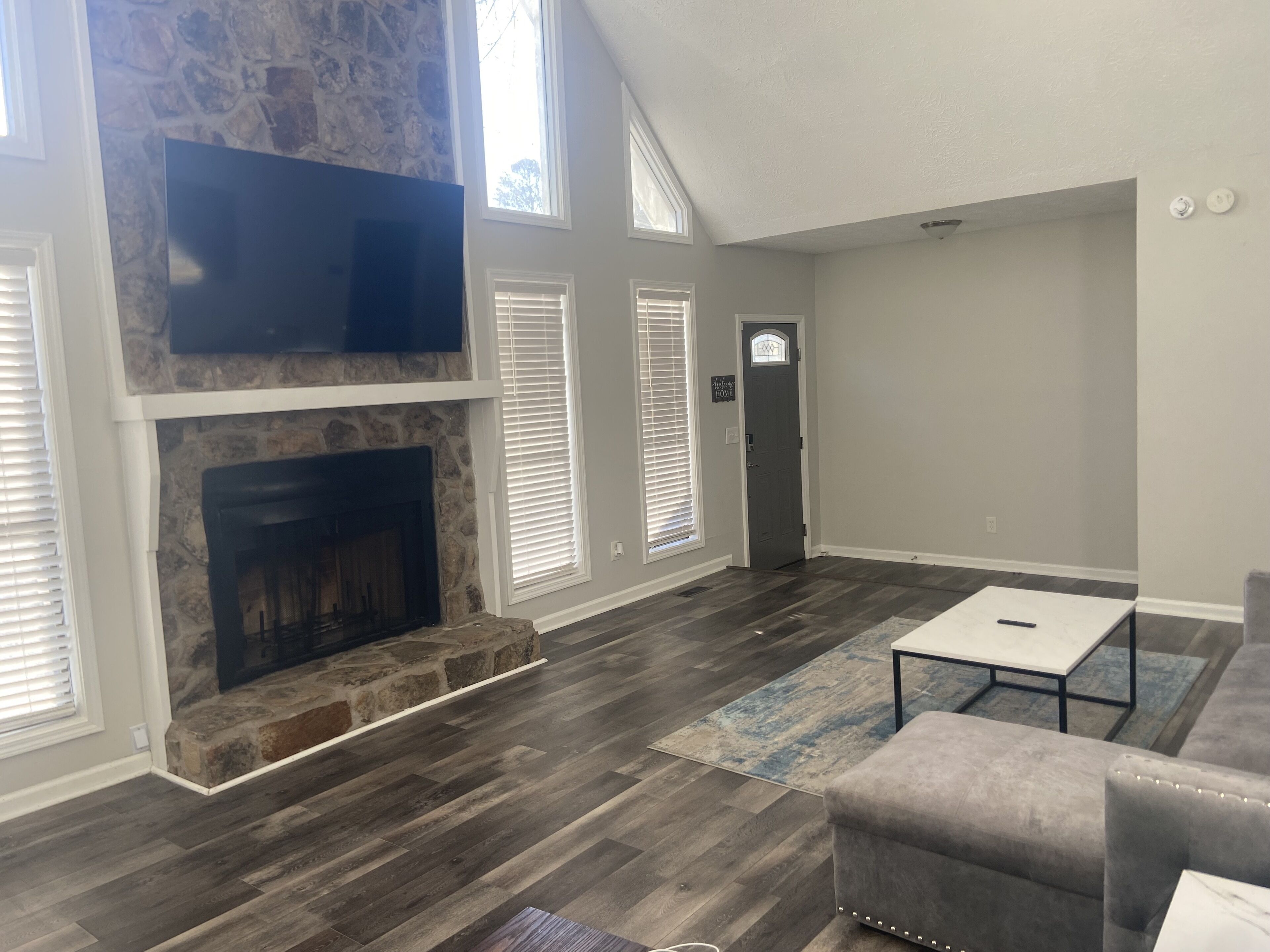 TV connectée, cheminée