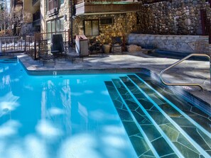 Condo (Village Center Condo 1F) | Pool | Outdoor pool, a heated pool