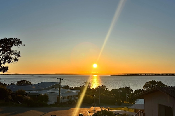 Sunrise from the front door.