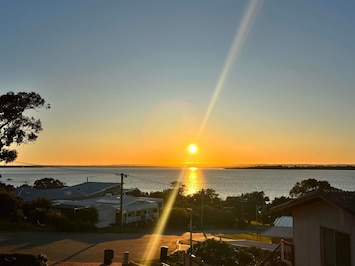 Sunrise from the front door.