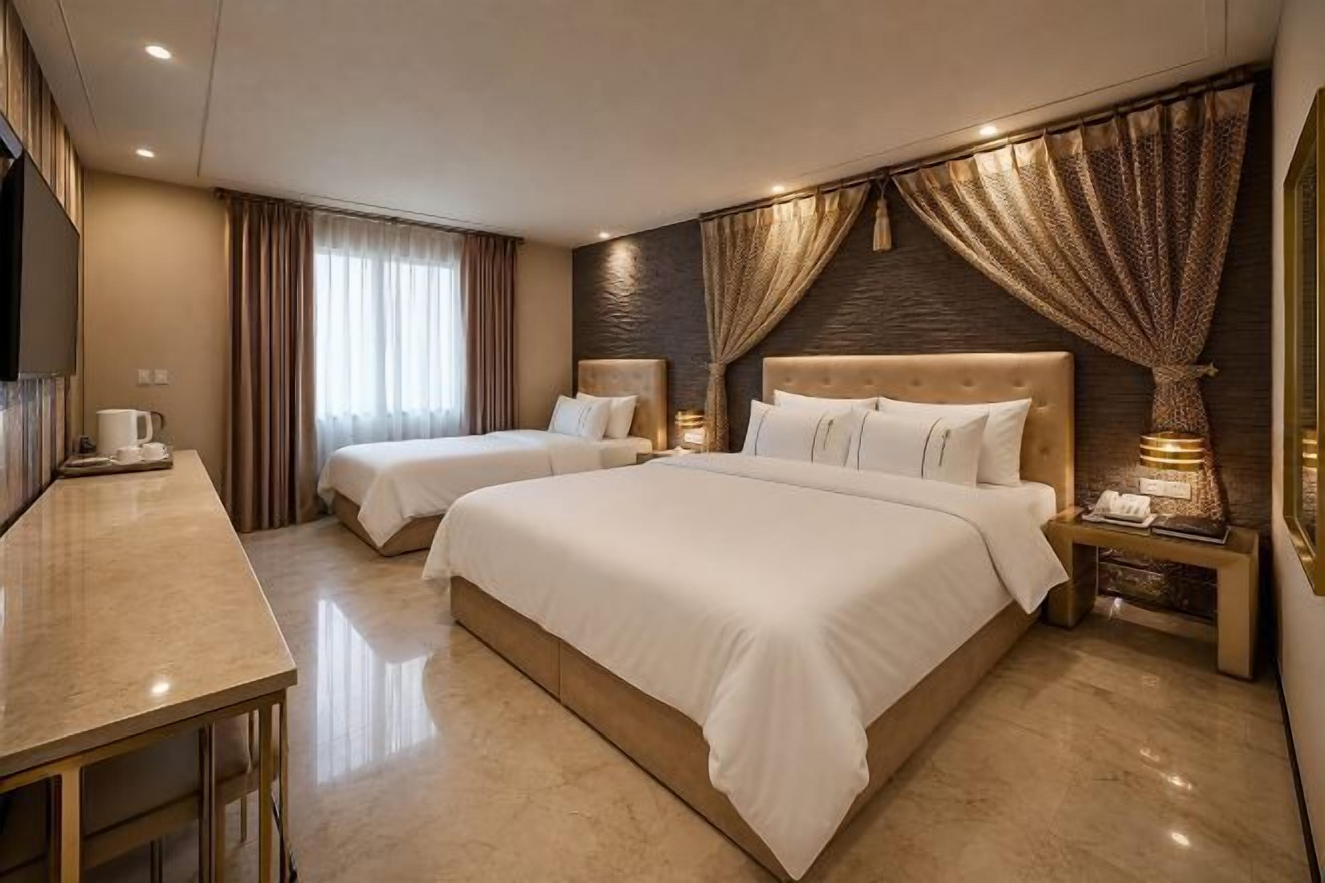 Decoración personalizada, muebles diferentes y wifi gratis 