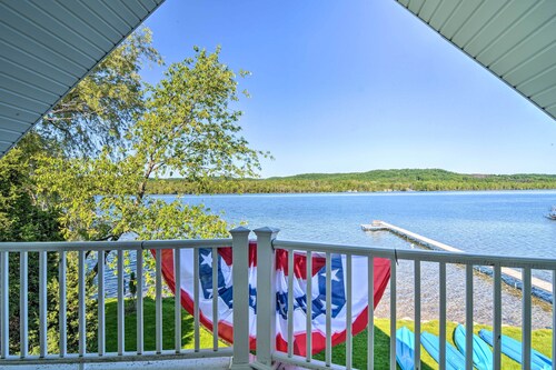 Lakefront Bellaire Getaway w/ Kayaks, Dock & Grill