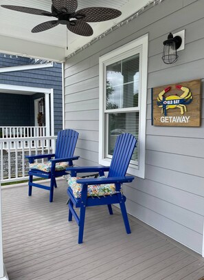 Terrace/patio - Old Bay Getaway - Chesapeake Properties (Cape Charles)