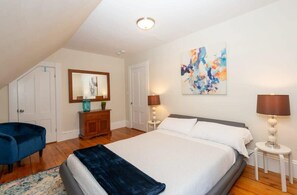 2 bedrooms, desk, iron/ironing board, travel cot