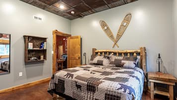 4 dormitorios, tabla de planchar con plancha, cuna de viaje