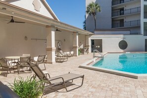 Una piscina riscaldata