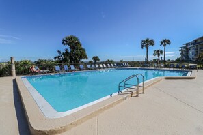 A heated pool