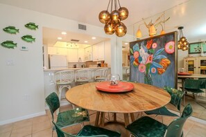 Dining - Walk out onto your balcony facing the beach from your bedroom or living room! (St. Augustine)