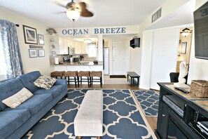 TV, DVD player, books