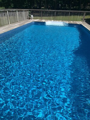 Outdoor pool, a heated pool - 4 Bedroom, 2.5 Bath with Heated pool and outdoor shower (East Quogue)