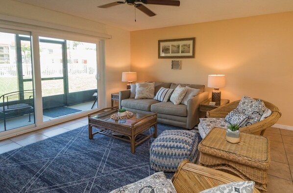 Télévision, lecteur de DVD, livres