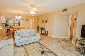 TV, DVD player, books, printers