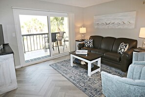 TV, DVD player, books