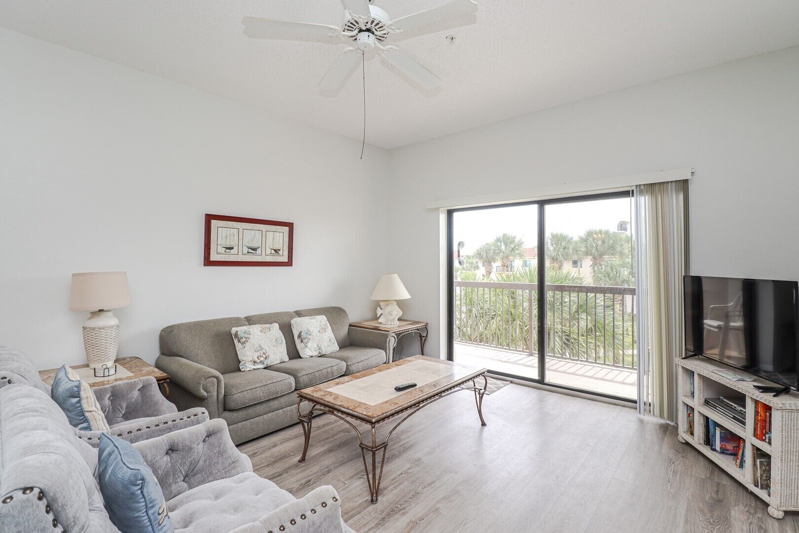 TV, DVD player, books