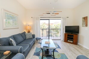 TV, DVD player, books