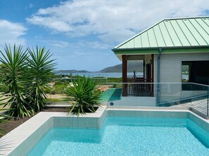 Outdoor pool - Two bedroom two bathroom stylish newly constructed ocean view with private pool. (Saint Pauls)