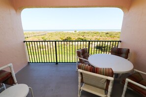 Outdoor dining - Fabulous views from this Vibrant Oceanfront Townhouse -Sea Place 15274! (St. Augustine)
