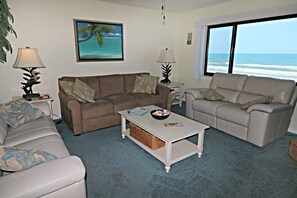 TV - Windjammer 312 - Remodeled, Direct Oceanfront Three Bedroom Crescent Beach Condo (St. Augustine)