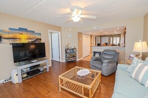 TV - Windjammer 415 -Two Bedroom Direct Oceanfront, Gorgeous Water Views (St. Augustine)