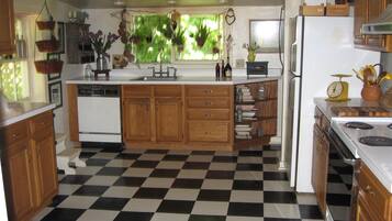 Fridge, microwave, coffee/tea maker