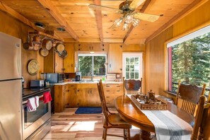 House, Multiple Beds (Hawk's Haven) | Private kitchen | Oven, toaster, blender, cleaning supplies