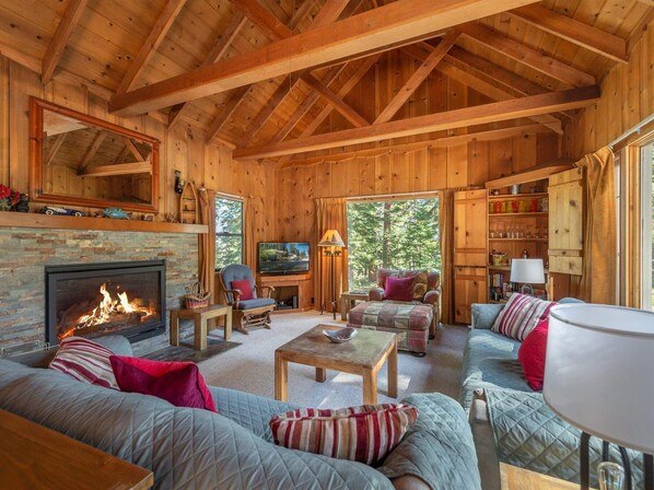 Talo, useita sänkyjä (SKI LEASE "Ons Huis Cabin") | Oleskelualue