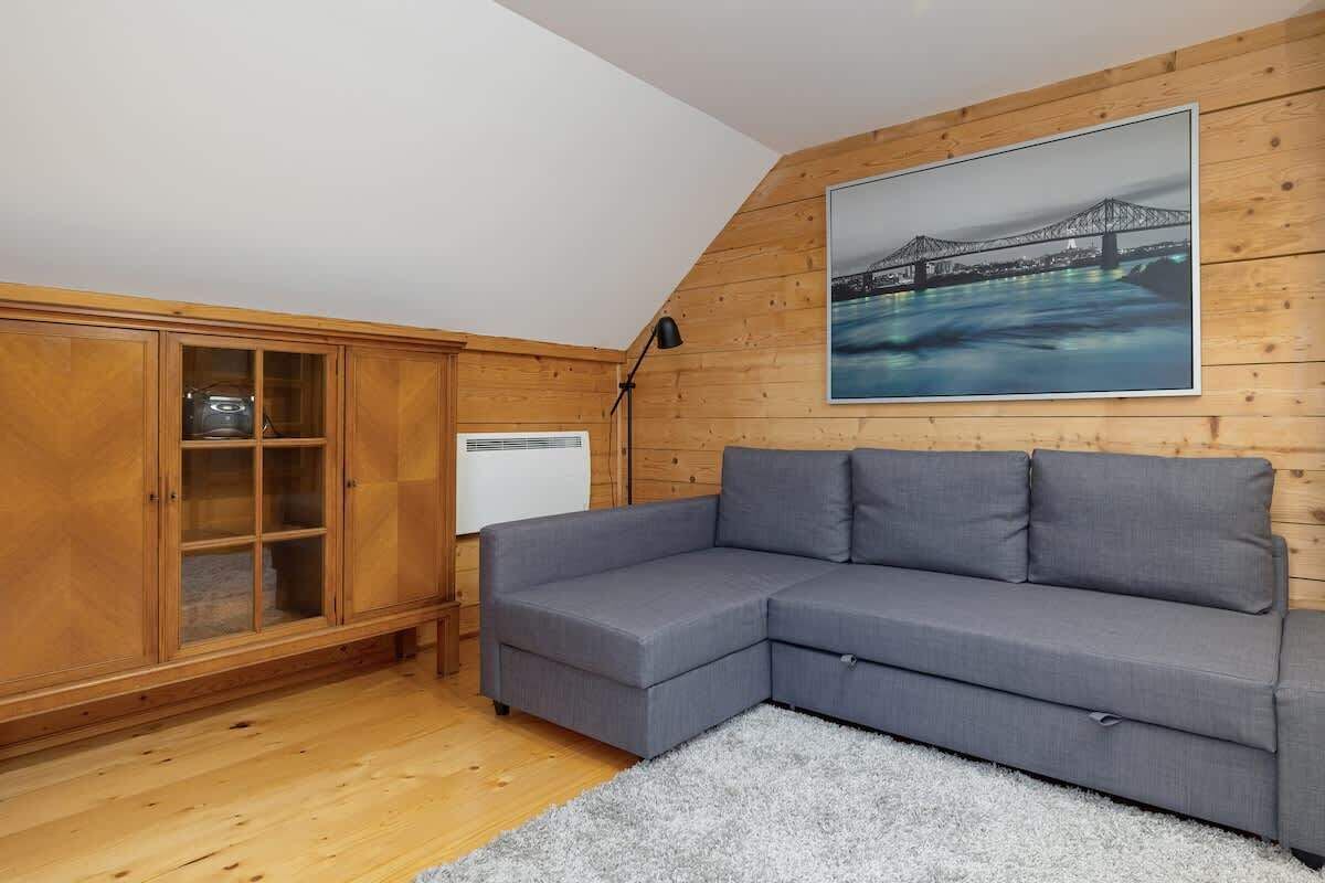 Fernseher, Kamin