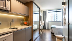 スタジオ | 専用キッチン | 小型冷蔵庫、電子レンジ