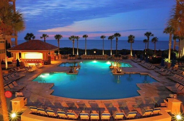 Indoor pool, outdoor pool