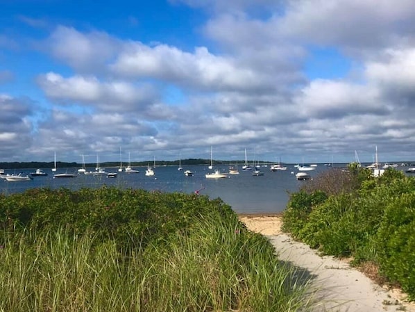 Beach nearby, sun-loungers