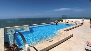 Indoor pool, outdoor pool