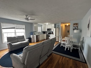 Smart TV, DVD player, books