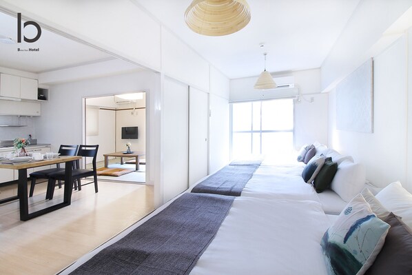 Apartment, 2 Bedrooms, Non Smoking (405) | Iron/ironing board, free WiFi, bed sheets - Dai3Kuboi (Hiroshima)