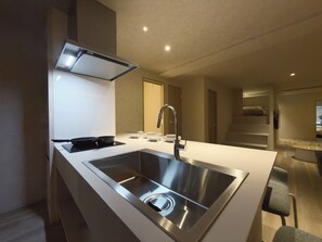 Superior Apartment, 2 Bedrooms, Non Smoking | Private kitchen | Fridge, microwave, stovetop, electric kettle - Marumasa 201 (Hiroshima)