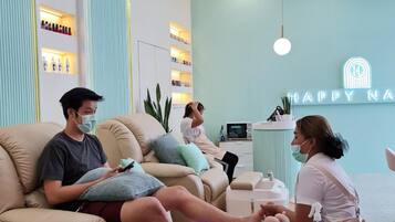 Manicures and pedicures