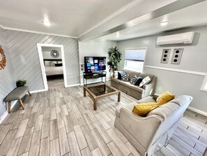 TV, fireplace - Ocean Ave Oasis; Spacious 3 BR, 2BA (Wildwood)