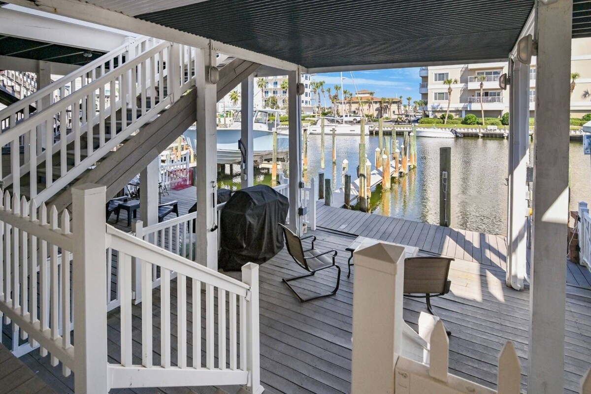 Photo 6 of Water Views!! Pets Welcome, 42' Private Boat Slip on Canal, 2 Kings, Walk 2 Private Beach, Townhome