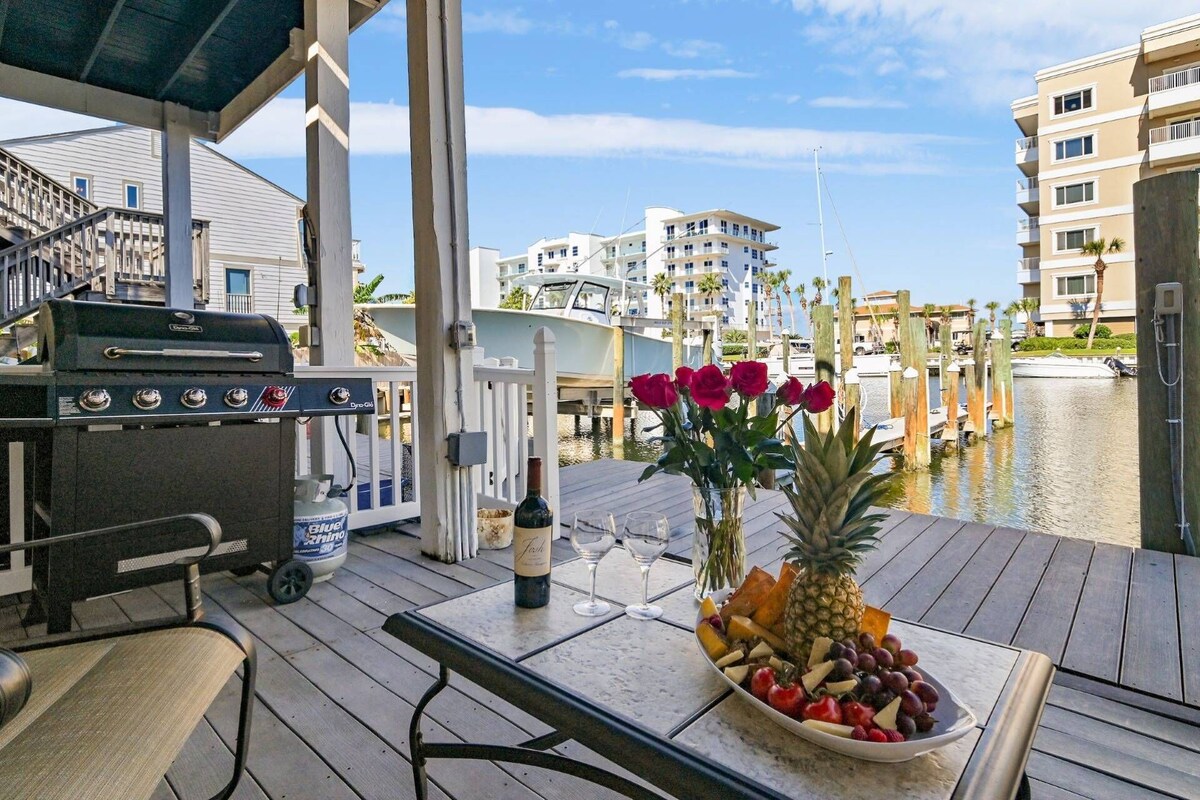 Photo 15 of Water Views!! Pets Welcome, 42' Private Boat Slip on Canal, 2 Kings, Walk 2 Private Beach, Townhome