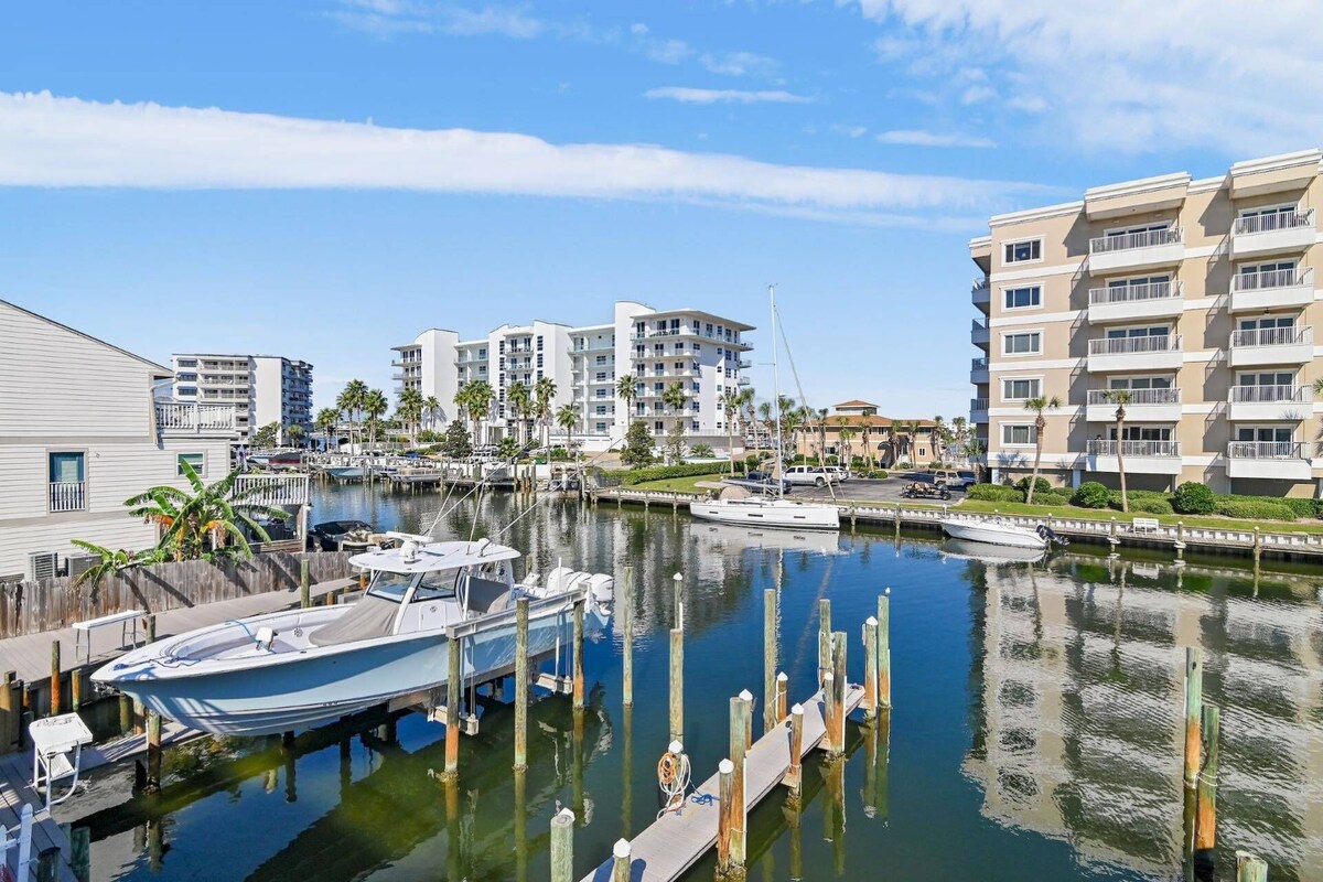 Photo 17 of Water Views!! Pets Welcome, 42' Private Boat Slip on Canal, 2 Kings, Walk 2 Private Beach, Townhome