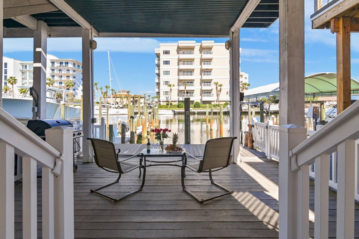 Photo 14 of Water Views!! Pets Welcome, 42' Private Boat Slip on Canal, 2 Kings, Walk 2 Private Beach, Townhome