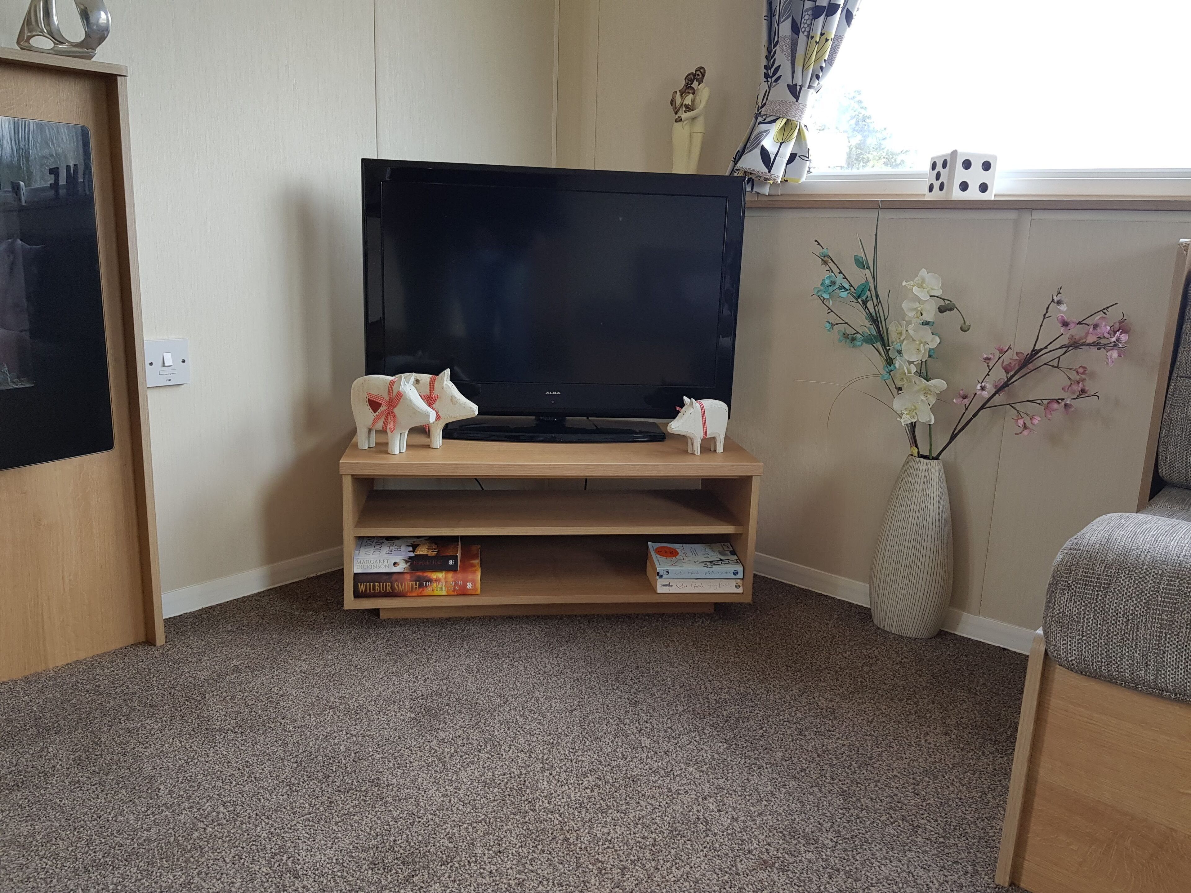 Cabin | Living room | 30-inch TV with digital channels