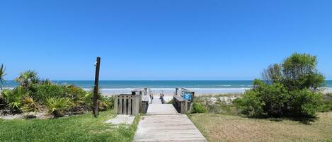 Na praia