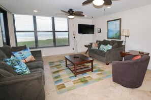 TV - Remodeled Ocean Front Unit w/ HUGE Kitchen, Easy Access to the Pool & Beach! Sand Dollar 2-107 (St. Augustine)